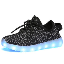 New fashion light up kids led shoes luminous girl boys shoes color glowing casual with simulation sole charge for Childrens