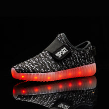 New fashion light up kids led shoes luminous girl boys shoes color glowing casual with simulation sole charge for Childrens