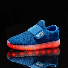 New fashion light up kids led shoes luminous girl boys shoes color glowing casual with simulation sole charge for Childrens