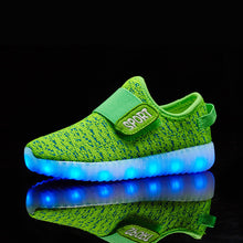 New fashion light up kids led shoes luminous girl boys shoes color glowing casual with simulation sole charge for Childrens