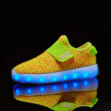 New fashion light up kids led shoes luminous girl boys shoes color glowing casual with simulation sole charge for Childrens