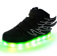 New Summer Children Breathable Sneakers Fashion Sport Led Usb Luminous Lighted Shoes for Kids Running Boys Casual Girls Flats