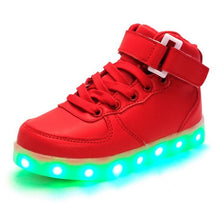 New Summer Children Breathable Sneakers Fashion Sport Led Usb Luminous Lighted Shoes for Kids Running Boys Casual Girls Flats